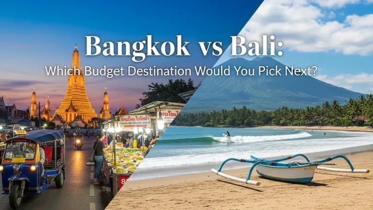 Bangkok Vs Bali For Indian Travellers: Which Is The Better Budget Trip? Both destinations give you amazing value for money — it all depends on your travel style. Whether you want Bangkok’s chaos or Bali’s calm, your rupee stretches far.